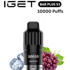 IGET BAR PLUS S3 POD ONLY – GRAPE ICE – 10.000 PUFFS