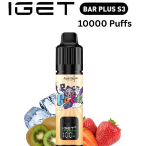 IGET BAR PLUS KIT S3 – STRAWBERRY KIWI ICE – 10 000 PUFFS