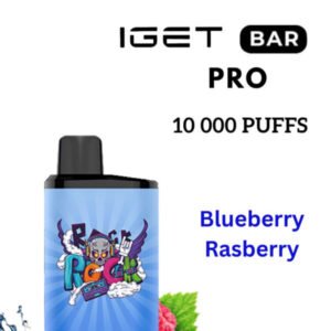 IGET BAR PRO – BLUEBERRY RASPBERRY – 10 000 PUFFS