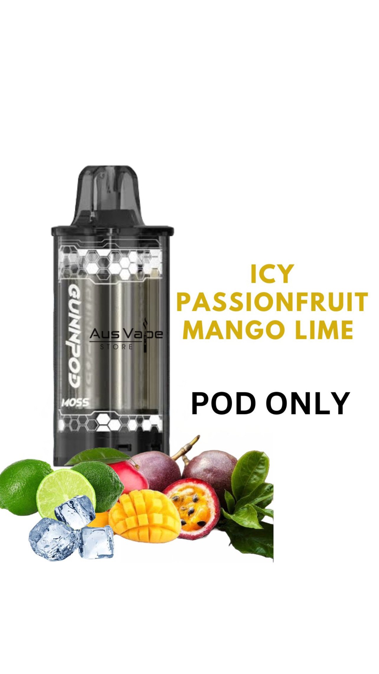 Buy GUNNPOD MOSS POD – ICY PASSIONFRUIT MANGO ICE – 8000 PUFFS Near Me Now - OZ Vapor Store - Oz Vapor Store Buy GUNNPOD MOSS POD – ICY PASSIONFRUIT MANGO ICE – 8000 PUFFS Near Me Now - OZ Vapor Store