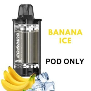 Buy GUNNPOD MOSS POD – BANANA ICE – 8000 PUFFS Now OZ Vapor Store