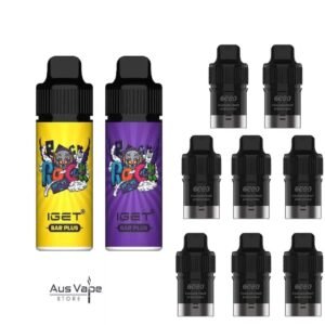 BULK SALE – IGET BAR PLUS + 8 POD REFILL – 6000 PUFFS