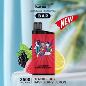 IGET BAR – BLACKBERRY RASPBERRY LEMON – 3500 PUFFS