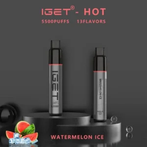 Buy Iget Hot – Watermelon Ice 5500 Puffs Now OZ Vapor Store