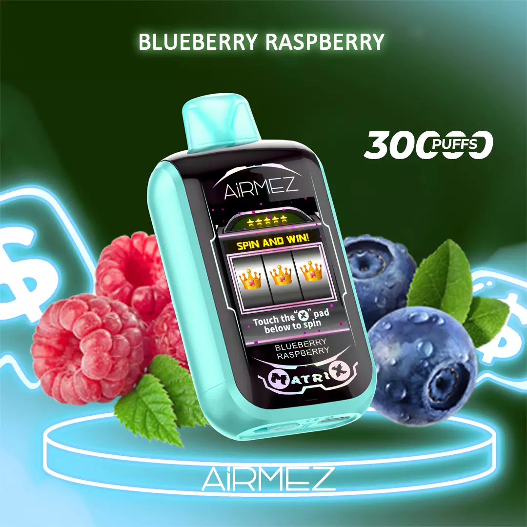 Airmez Matrix Pro 30000 Puffs Blueberry Raspberry - Oz Vapor Store Airmez Matrix Pro 30000 Puffs – Blueberry Raspberry