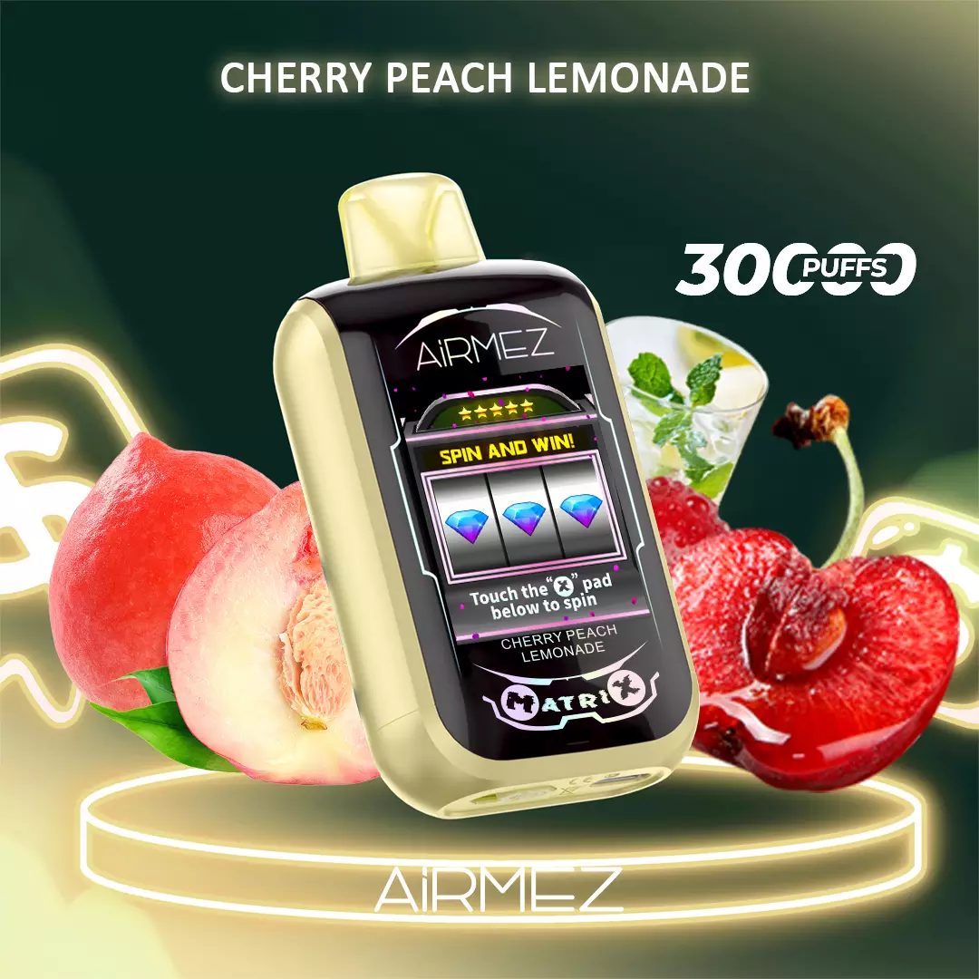 Airmez Matrix Pro 30000 Puffs Cherry Peach Lemonade - Oz Vapor Store Airmez Matrix Pro 30000 Puffs – Cherry Peach Lemonade