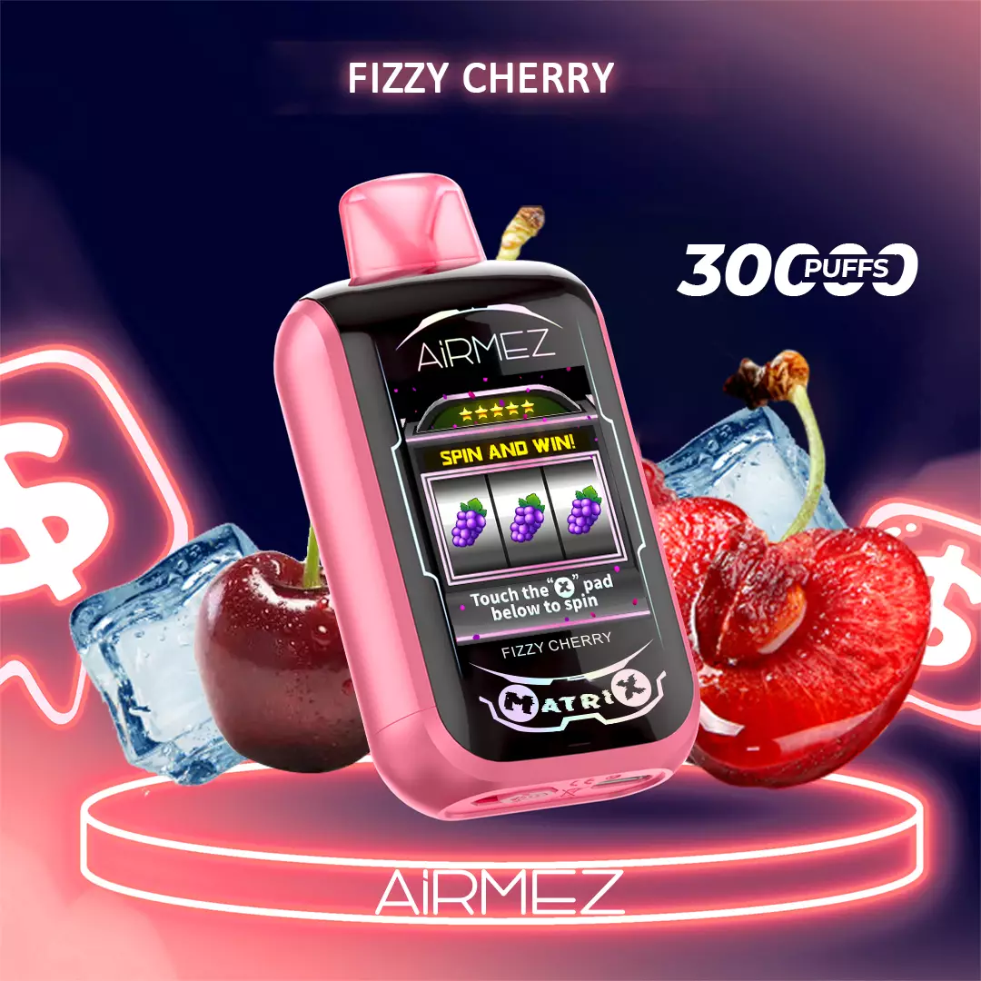 Airmez Matrix Pro 30000 Puffs Fizzy Cherry - Oz Vapor Store Airmez Matrix Pro 30000 Puffs – Fizzy Cherry
