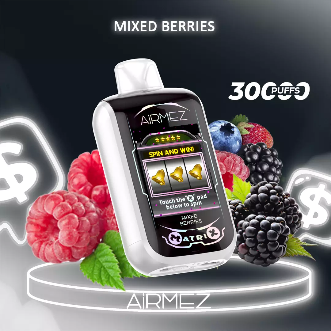 Airmez Matrix Pro 30000 Puffs Mixed Berries - Oz Vapor Store Airmez Matrix Pro 30000 Puffs – Mixed Berries