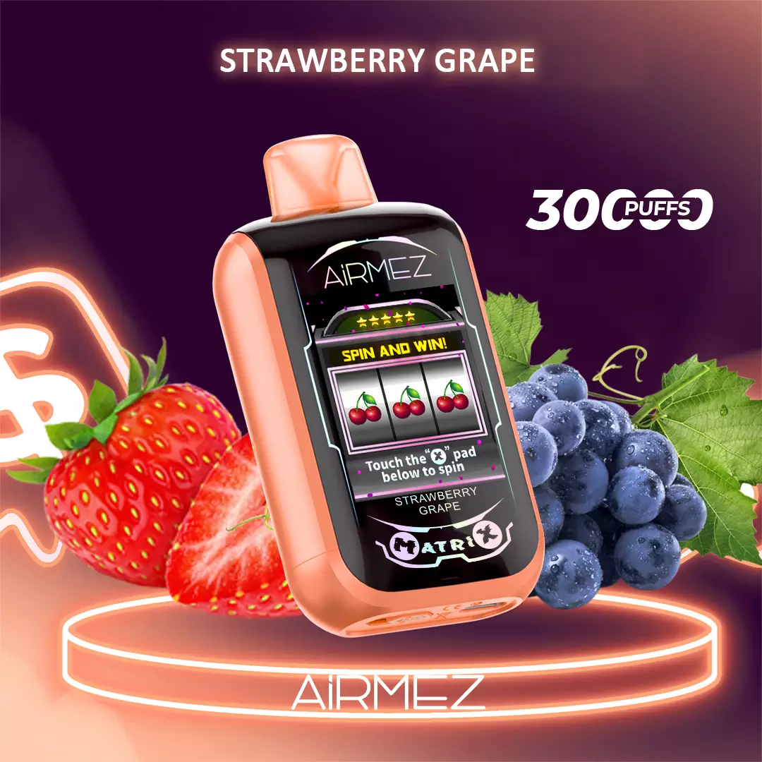 Airmez Matrix Pro 30000 Puffs Strawberry Grape - Oz Vapor Store Airmez Matrix Pro 30000 Puffs – Strawberry Grape