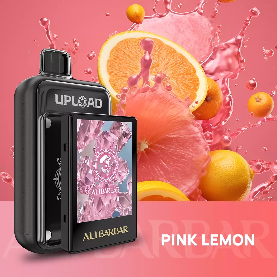 ALIBARBAR UPLOAD 25000 PUFFS Pink Lemon - Oz Vapor Store ALIBARBAR UPLOAD 25000 PUFFS – Pink Lemon