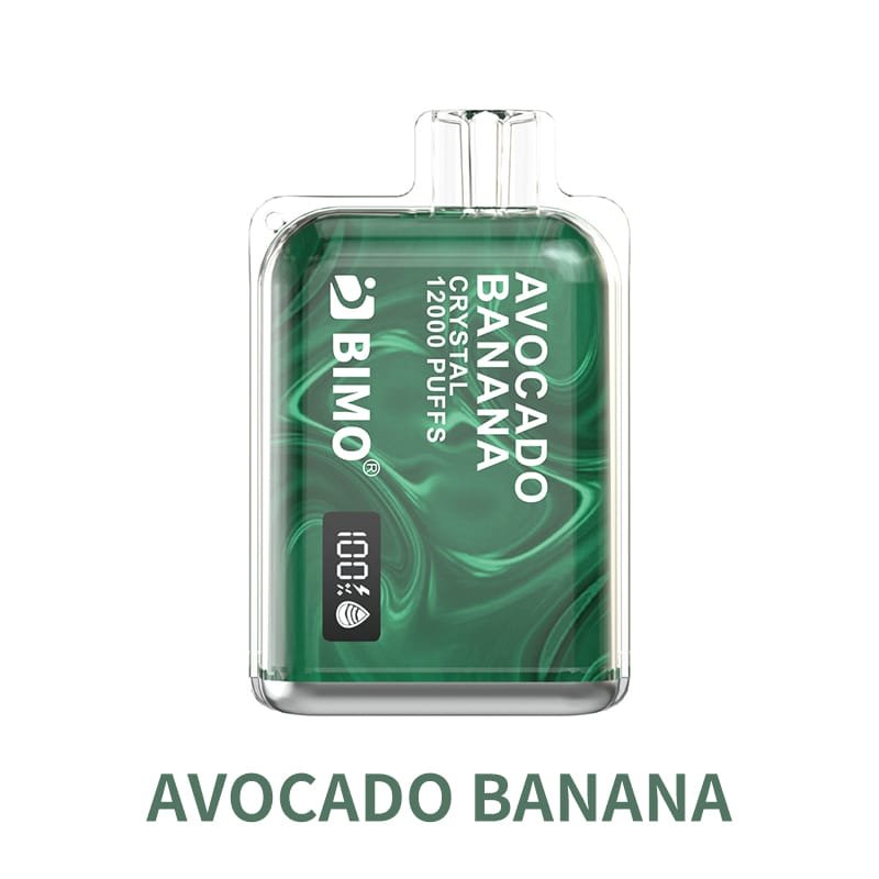 BIMO Crystal 12k Puffs- Avocado Banana - Oz Vapor Store BIMO Crystal 12k Puffs- Avocado Banana