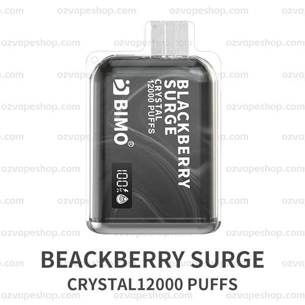 BIMO Crystal 12k Puffs- Blackberry Surge - Oz Vapor Store BIMO Crystal 12k Puffs- Blackberry Surge