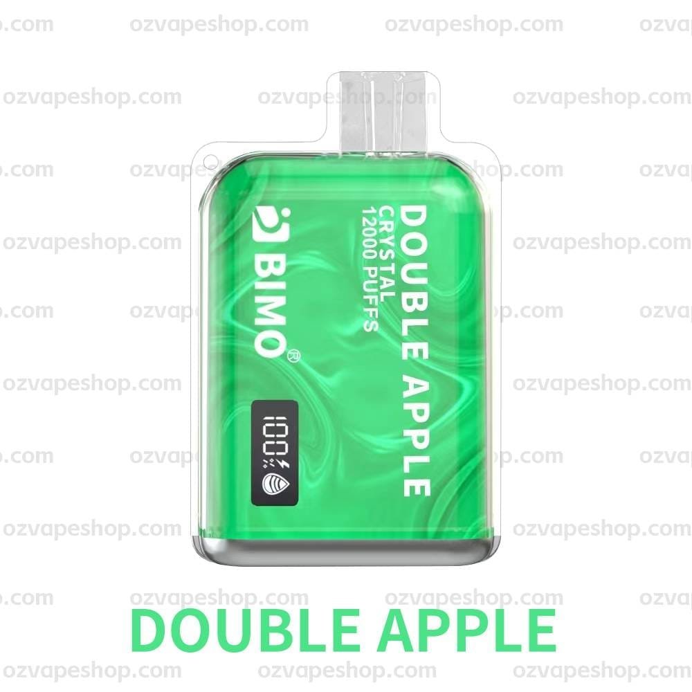 BIMO Crystal 12k Puffs- Double Apple - Oz Vapor Store BIMO Crystal 12k Puffs- Double Apple