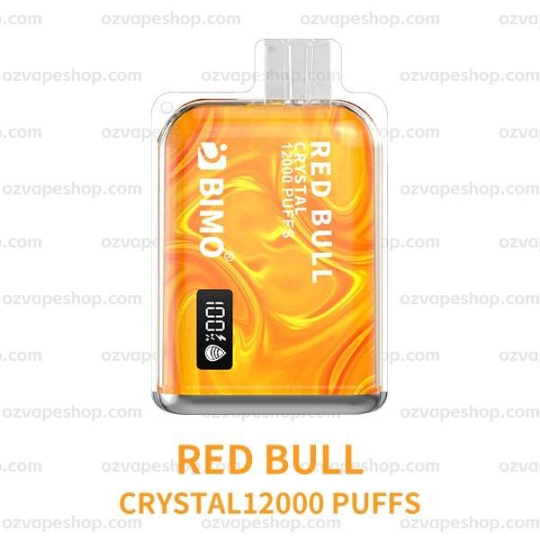 BIMO Crystal 12k Puffs- Red Bull - Oz Vapor Store BIMO Crystal 12k Puffs- Red Bull