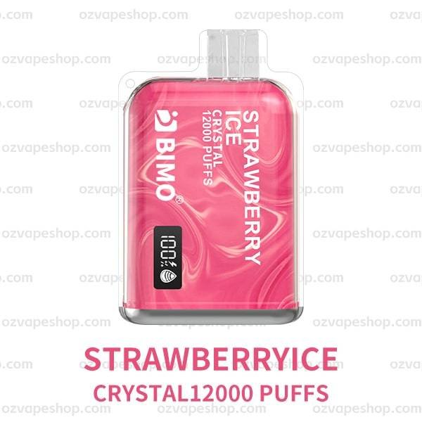 BIMO Crystal 12k Puffs- Strawberry Coconut - Oz Vapor Store BIMO Crystal 12k Puffs- Strawberry Coconut