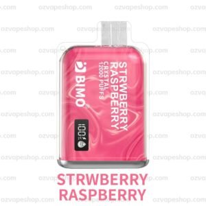 BIMO Crystal 12k Puffs- Strawberry Raspberry