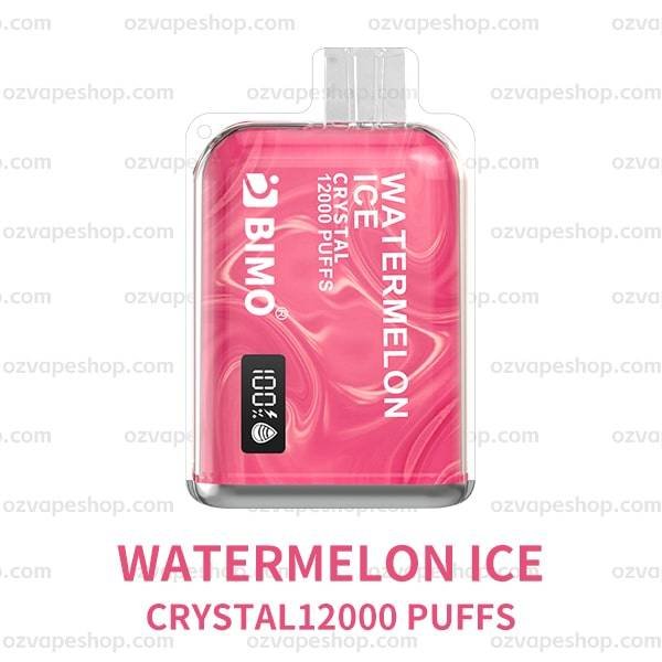 BIMO Crystal 12k Puffs- Watermelon Ice - Oz Vapor Store BIMO Crystal 12k Puffs- Watermelon Ice