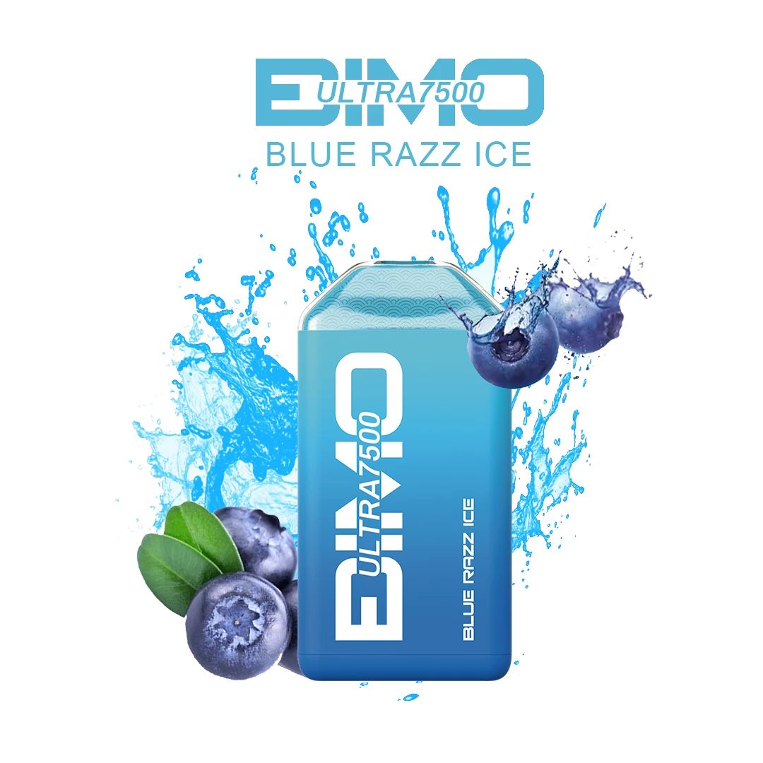 BIMO Ultra 7500 Puffs - Blue razz ice - Oz Vapor Store BIMO Ultra 7500 Puffs - Blue razz ice