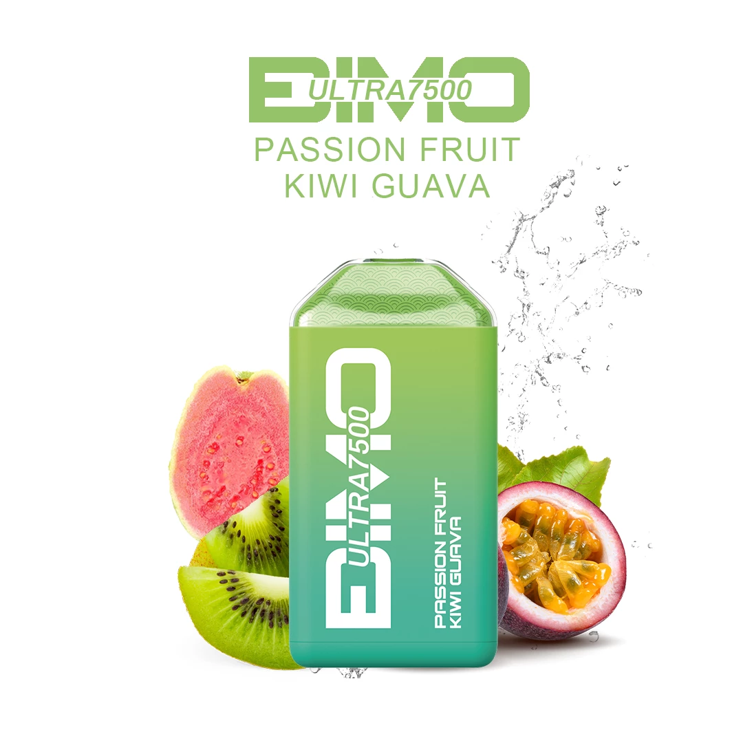 BIMO Ultra 7500 Puffs - Passion fruit Kiwi Guava - Oz Vapor Store BIMO Ultra 7500 Puffs - Passion fruit Kiwi Guava