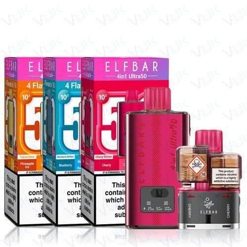Elf Bar 4-in-1 Ultra 50 Prefilled Pod Kit - Oz Vapor Store Elf Bar 4-in-1 Ultra 50 Prefilled Pod Kit