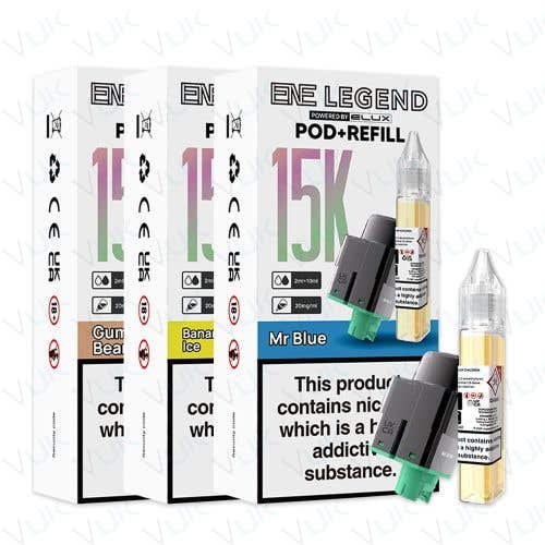 Elux Legend ENE 15K Refill Pack - Oz Vapor Store Elux Legend ENE 15K Refill Pack