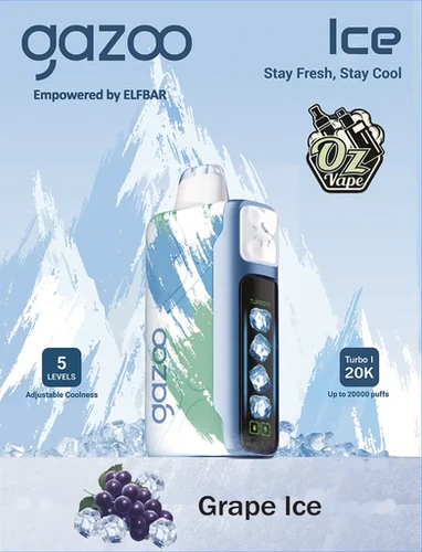 Gazoo - Grape Ice - 20000 - Oz Vapor Store Gazoo - Grape Ice - 20,000