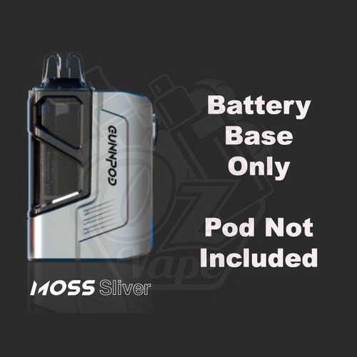 Gunnpod Moss Battery Base Only - Silver - Oz Vapor Store Gunnpod Moss Battery Base Only - Silver