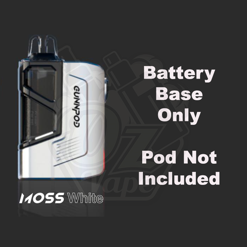 Gunnpod Moss Battery Base Only - White - Oz Vapor Store Gunnpod Moss Battery Base Only - White