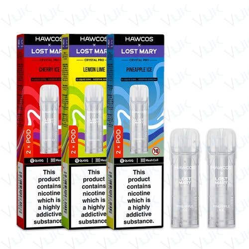 Hawcos x Lost Mary Crystal Pro Prefilled Pods - Oz Vapor Store Hawcos x Lost Mary Crystal Pro Prefilled Pods