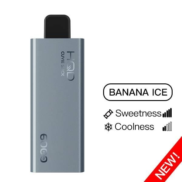 HQD Cuvie Slick 6000 - Banana Ice - Oz Vapor Store HQD Cuvie Slick 6000 - Banana Ice