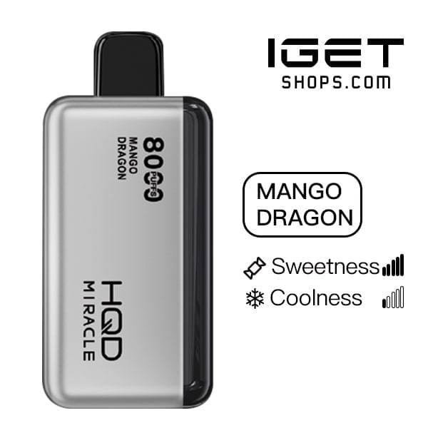 HQD Miracle 8000 - Mango Dragon - Oz Vapor Store HQD Miracle 8000 - Mango Dragon