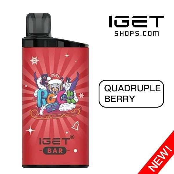 IGET Bar 3500 Puffs Quadruple Berry - Oz Vapor Store IGET Bar 3500 Puffs Quadruple Berry