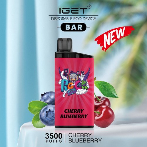 IGET Bar - Cherry Blueberry - 3500 - Oz Vapor Store IGET Bar - Cherry Blueberry - 3500