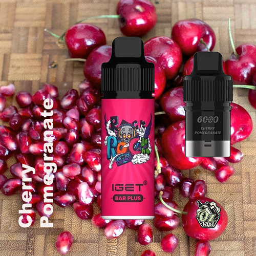 iGet Bar Plus - Cherry Pomegranate - 6000 - Oz Vapor Store iGet Bar Plus - Cherry Pomegranate - 6000