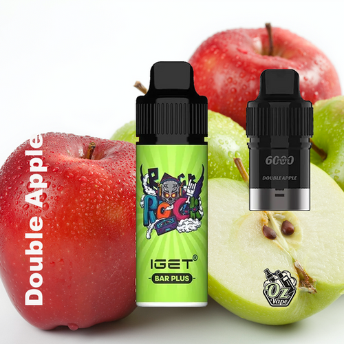 iGet Bar Plus - Double Apple - 6000 - Oz Vapor Store iGet Bar Plus - Double Apple - 6000