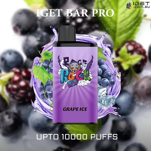 IGET Bar Pro - Grape Ice - 10000 - Oz Vapor Store IGET Bar Pro - Grape Ice - 10,000