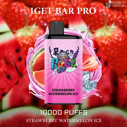 IGET Bar Pro - Strawberry Watermelon Ice - 10000 - Oz Vapor Store IGET Bar Pro - Strawberry Watermelon Ice - 10,000