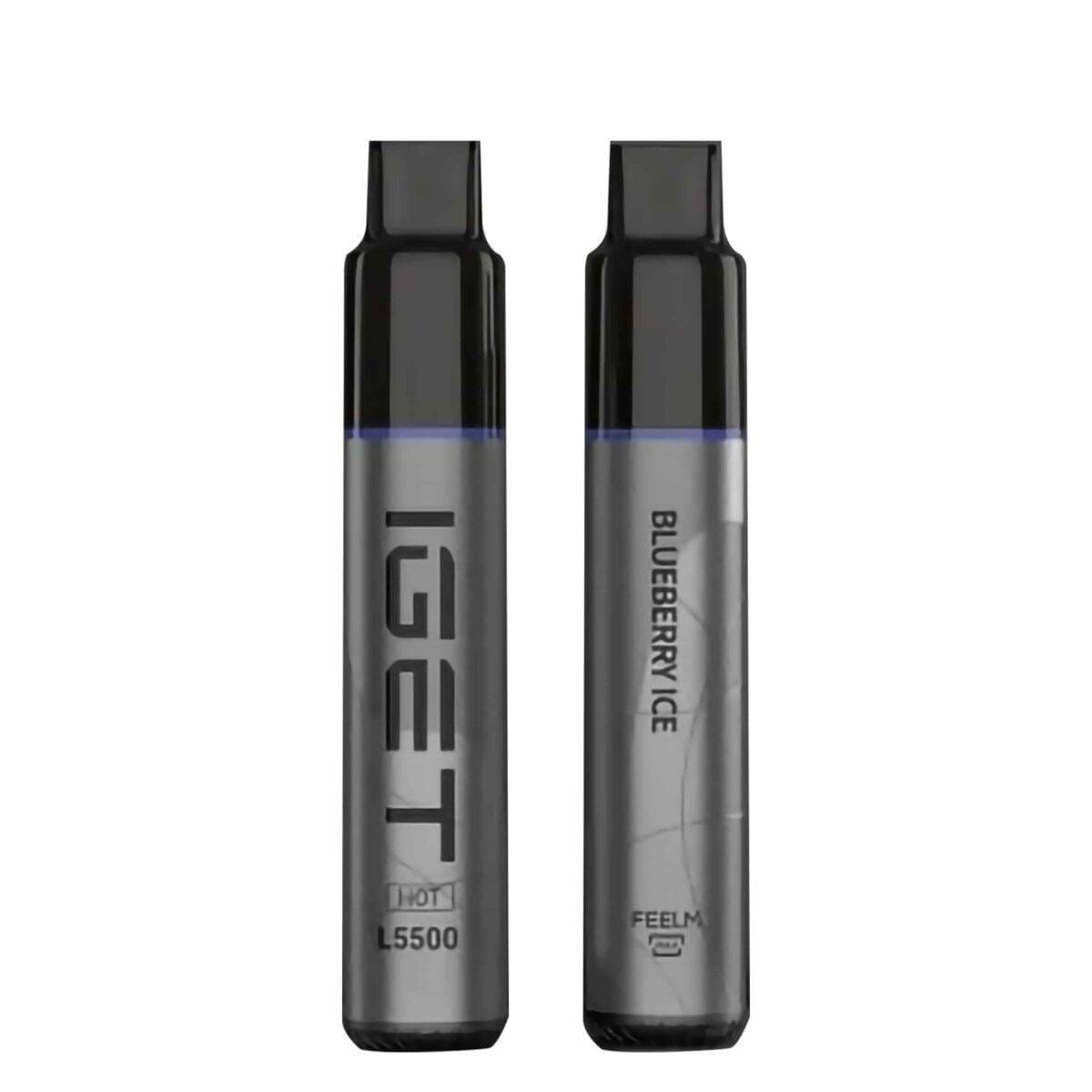 IGET HOT 5500 Puffs Blueberry Ice - Oz Vapor Store IGET HOT 5500 Puffs Blueberry Ice