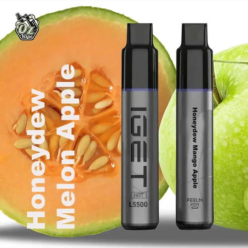 IGET Hot - Honeydew Melon Apple - 5500 - Oz Vapor Store IGET Hot - Honeydew Melon Apple - 5500