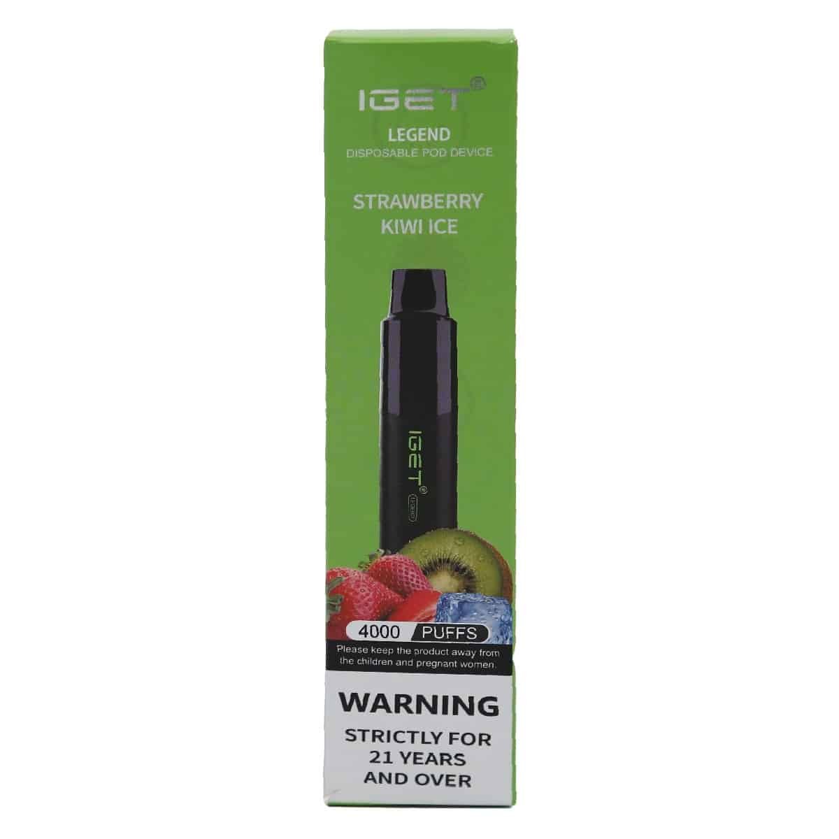 IGET Legend 4000 Puffs Strawberry Kiwi Ice - Oz Vapor Store IGET Legend 4000 Puffs Strawberry Kiwi Ice