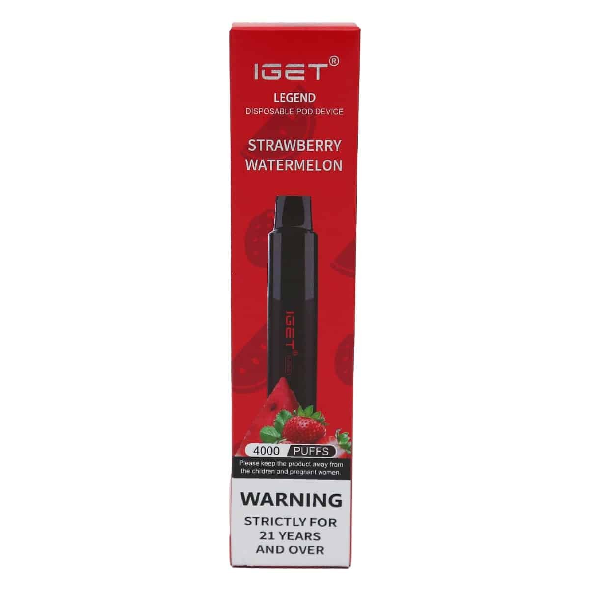 IGET Legend 4000 Puffs Strawberry Watermelon - Oz Vapor Store IGET Legend 4000 Puffs Strawberry Watermelon