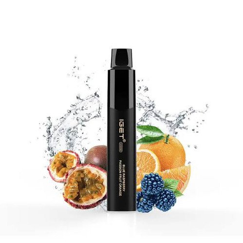IGET Legend - Blue Raspberry Passion Fruit Orange - 4000 - Oz Vapor Store IGET Legend - Blue Raspberry Passion Fruit Orange - 4000