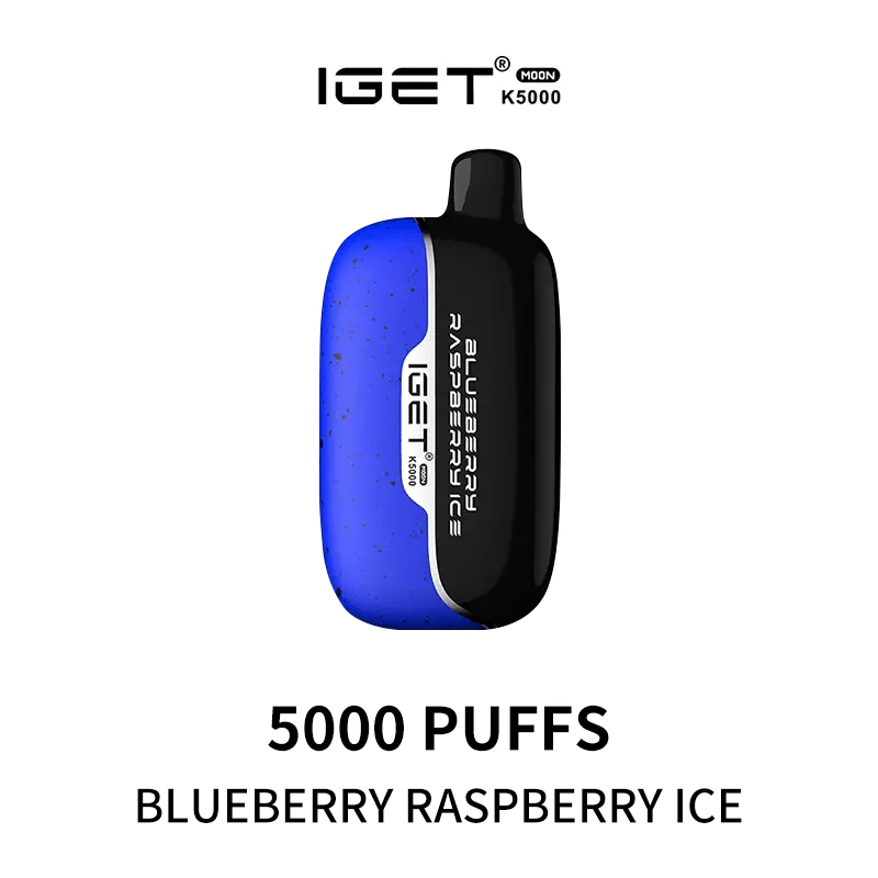 IGET Moon K5000 Puffs - Blueberry Raspberry Ice - Oz Vapor Store IGET Moon K5000 Puffs - Blueberry Raspberry Ice