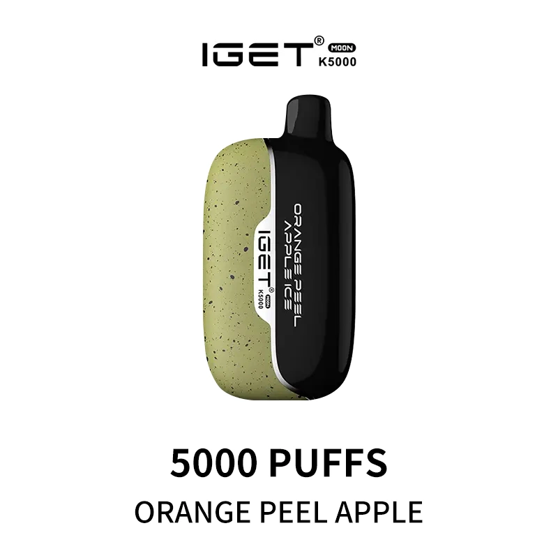 IGET Moon K5000 Puffs - Orange Peel Apple Ice - Oz Vapor Store IGET Moon K5000 Puffs - Orange Peel Apple Ice