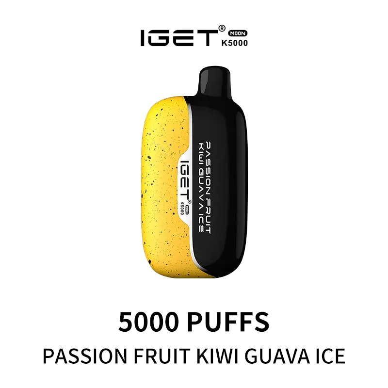 IGET Moon K5000 Puffs - Passionfruit Kiwi Guava - Oz Vapor Store IGET Moon K5000 Puffs - Passionfruit Kiwi Guava