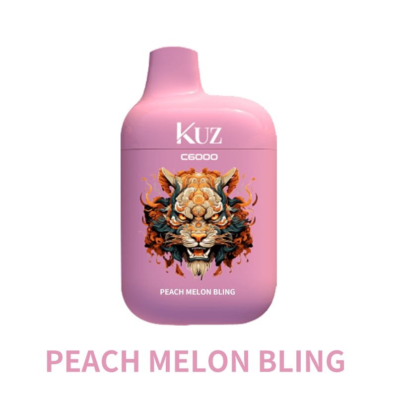 KUZ C6000 PUFFS PEACH MELON BLING - Oz Vapor Store KUZ C6000 PUFFS – PEACH MELON BLING