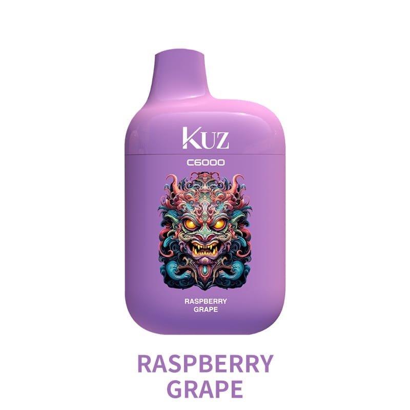 KUZ C6000 PUFFS RASPBERRY GRAPE - Oz Vapor Store KUZ C6000 PUFFS – RASPBERRY GRAPE