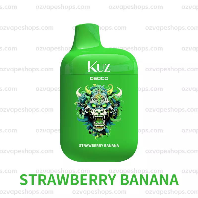 KUZ C6000 PUFFS STRAWBERRY BANANA - Oz Vapor Store KUZ C6000 PUFFS – STRAWBERRY BANANA