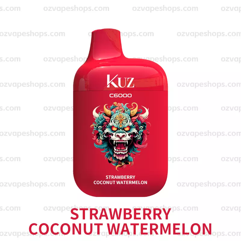 KUZ C6000 PUFFS STRAWBERRY COCONUT WATERMELON - Oz Vapor Store KUZ C6000 PUFFS – STRAWBERRY COCONUT WATERMELON