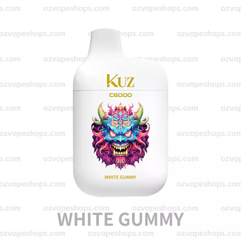 KUZ C6000 PUFFS WHITE GUMMY - Oz Vapor Store KUZ C6000 PUFFS – WHITE GUMMY